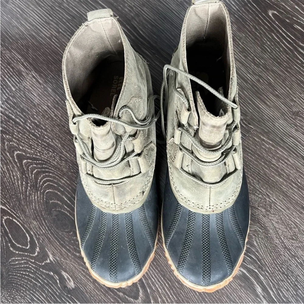 Sorel Women’s Waterproof Olive Green Duck Boots